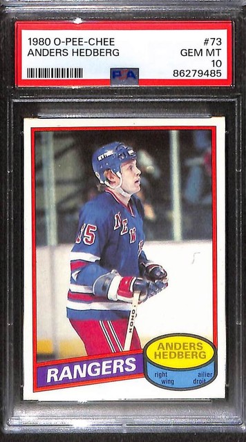 1980 O-Pee-Chee #73 Anders Hedberg PSA 10 GEM-MT 86279485