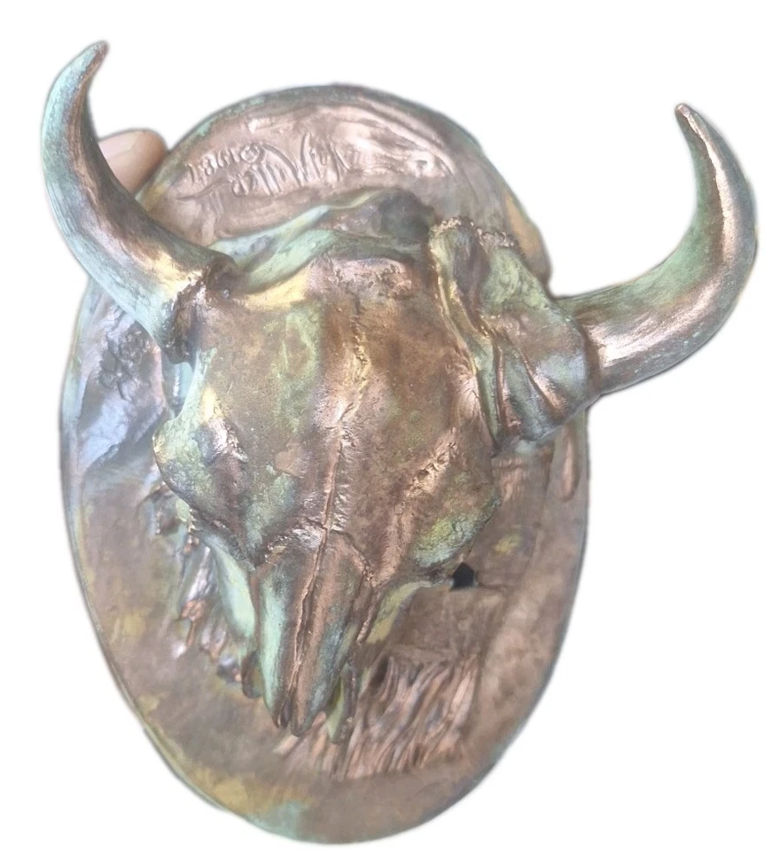 Bronze Sculpture Figure / Vel Miller 1987. Native American - Image 4 of 4