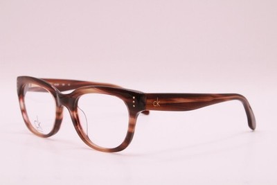 NEW CALVIN KLEIN CK5727 274 BROWN HORN GOLD AUTHENTIC EYEGLASSES 49-20