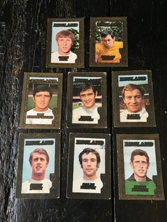 a & bc gum England world cup football cards Mexico 1970 x 8 Banks Bell etc