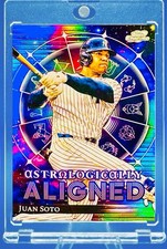 Juan Soto RARE HOLO REFRACTOR CARD TOPPS COSMIC CHROME YANKEES MVP ROY MINT
