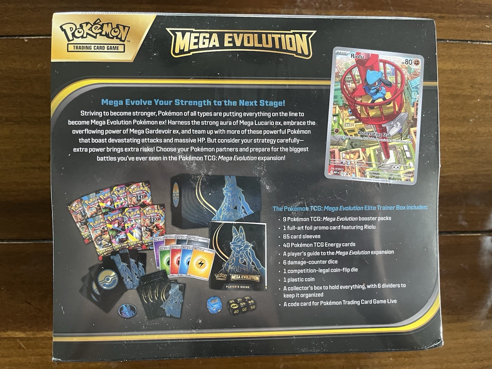 Lucario Rilou Pokémon TCG Mega Evolution Elite Trainer Box Kit Lucario Riolu EN 2025 ...