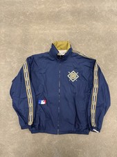 Vintage Milwaukee Brewers MLB Baseball Windbreaker Jacket Pro Player Men’s L