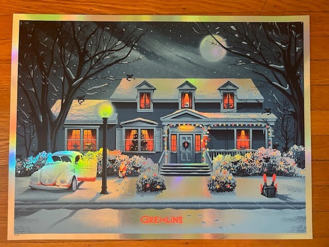 DKNG Gremlins 2023 FOIL CINEMA Movie poster print 2023 RARE!  #5 of 150!!