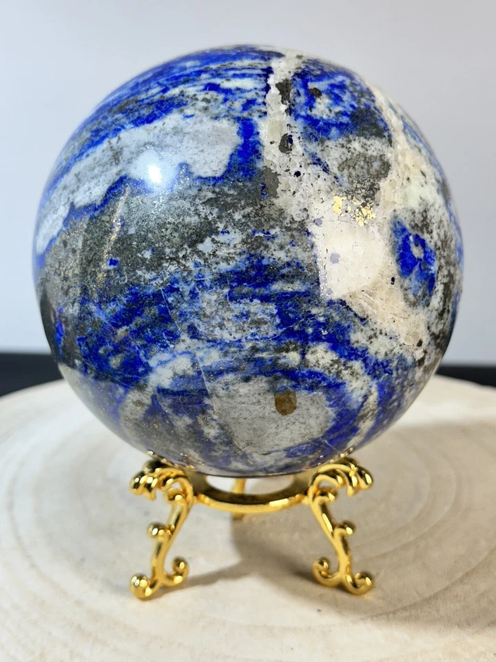 Seltene Lapislazuli Kugel – Sar-e-Sang, Badakhshan – 2780 g – 117 mm Durchmesser - Bild 4 von 4