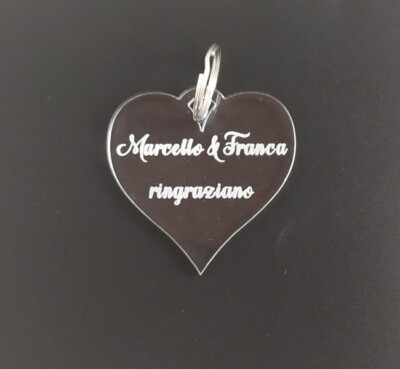 Libro Degli Ospiti Per Matrimonio Manschin Laserdesign | A Forma Di Cuore In Legno E Acrilico | Personalizzabile Con Nomi E Data - 3