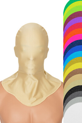 Kopfhaube geschlossen Maske dehnbar elastisch stretch shiny unisex glänzend