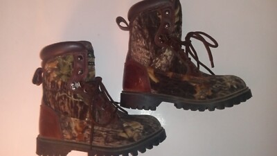 Red Head Camo Lace up Waterproof Hunting Boots Brown/Green  display picture 3