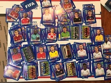 FIFA Soccer World Cup QATAR 2022 Panini Stickers YOU PICK Blue Parallel (part 2)
