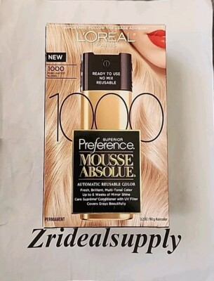 L'Oreal Paris Mousse 1000 Pure Lightest Blonde  NEW SEALED 