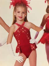 Dance Costume Jazz Tap Skate Art Stone Child Size Red Gift Wrapped