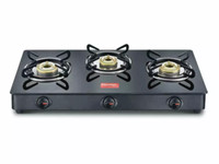 Prestige Iris LP Gas Oven Black+Prestige Jade Glass Plate 3Brass
