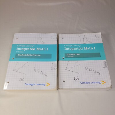 Carnegie Learning Integrated Math 4th Edition Student Pratice & Test Homeschool 