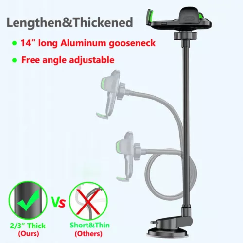 Universal Car Windshield Gooseneck Stand Mount Holder Suction Cup For Cell Phone - Picture 7 of 12