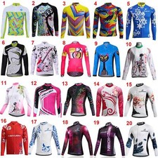 Fahrradtrikot Langarm Damen Rennrad Trikot Radtrikot Fahrradshirt Atmungsaktiv