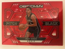 Jalen Suggs 2021 Panini Obsidian Pitch Black Electric Etch Red Flood #23