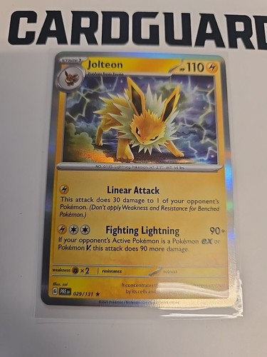 Pokémon TCG Jolteon 029/131 Prismatic Evolutions Holo Rare