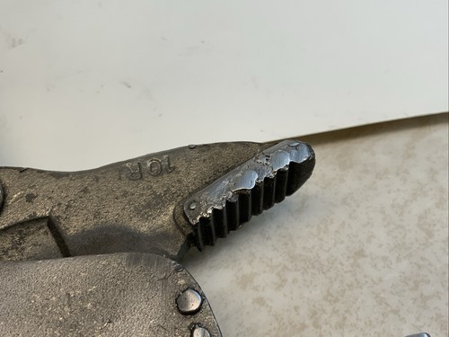 Petersen Dewitt Vise Grip 10R Locking Pliers - Straight Jaw, 9”, USA - Lt. Blue - Picture 11 of 12