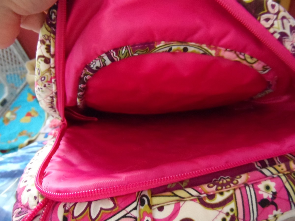 Vera Bradley Very Berry Paisley Campus Computer Laptop Travel Backpack Like New Amazon.com: Vera Bradley Women main image 2