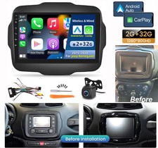 For Jeep Renegade 2015-2020 Apple Carplay Android 12 Car Radio Stereo GPS WiFi