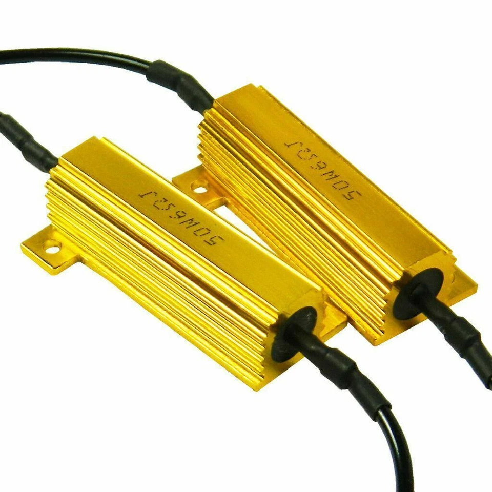 Резисторы нагрузки 50 Вт 6 Ом исправляют проблемы со вспышкой для светодиодных ламп указателей поворота - Изображение 3 из 4