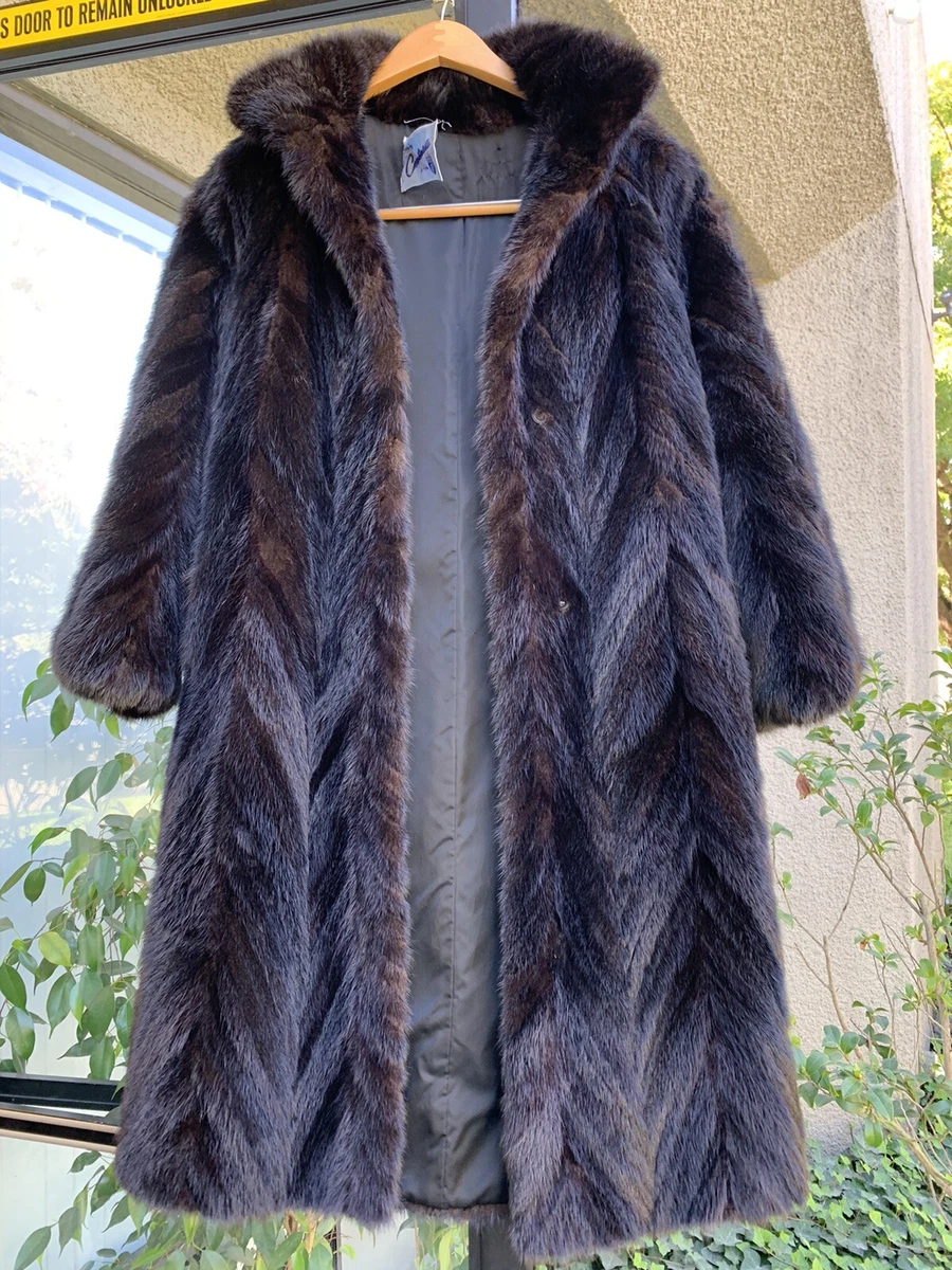 Day Furs, Inc. Man's Navy Blue Mink Fur Jacket