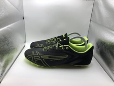 Asics HyperSprint 5 Size 9 Mens Running Track Spikes Black Green Shoes G306J