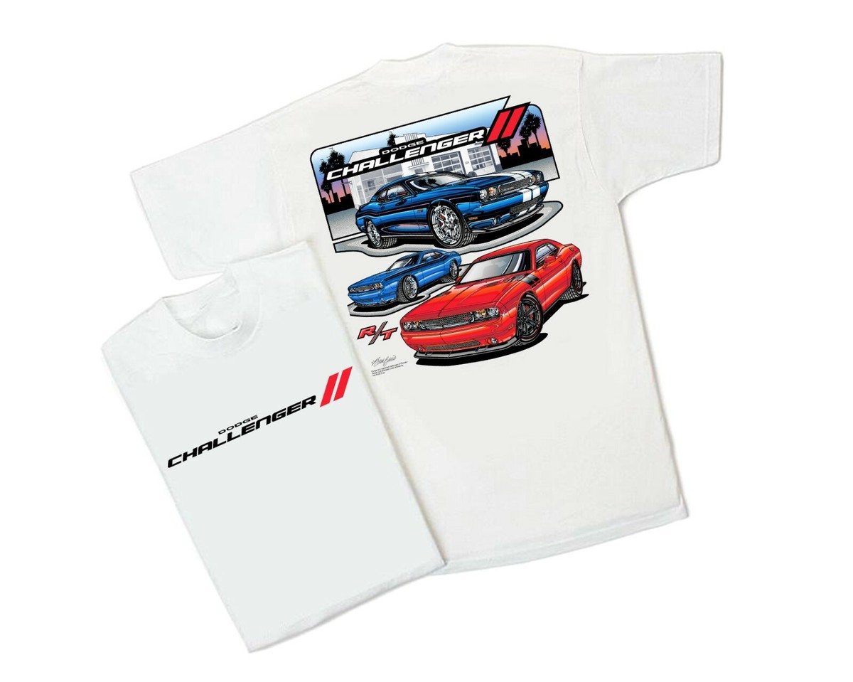 トップス WHITE CHALLENGER TEE New Challenger (54) 100% Cotton White T-shirt. Mopar Ford Rod NHRA