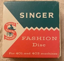 Singer Sewing Machine Fashion disc #15 "Thunderbird" 174537 for models 401 403