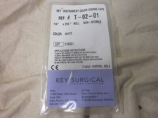 Key Surgical 1/4" x 250" White Key Instrument Color Coding Tape T-02-01 216301