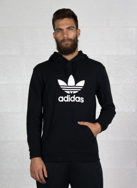 adidas felpa nera uomo