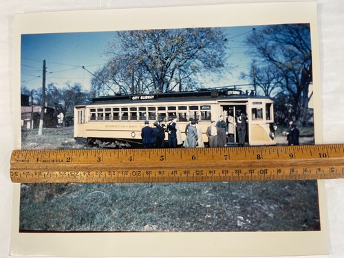 8x10 Color Photo City Subway Special 1950's Single Track Train - Picture 4 of 5