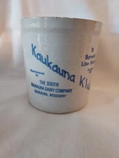 Cheese Crock #2 Vintage "Kaukauna Klub" Wisconsin Dairy 4 1/2"
