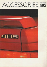 Peugeot 405 Saloon Accessories 1988-89 UK Market Sales Brochure