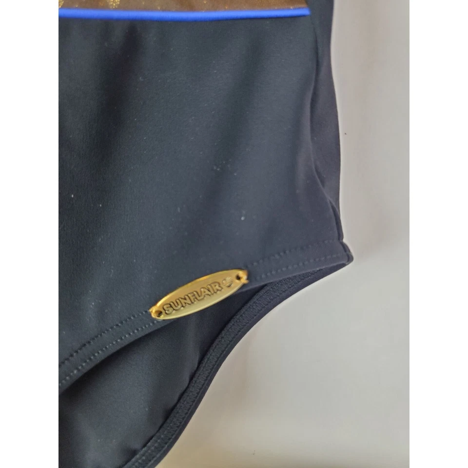 Traje de baño vintage Sunflair negro sin tirantes estampado animal para mujer 34C usado en excelente estado Foto 4 de 4