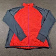 Champion Jacket Womens Extra Large Orange Grey Double Dry Padded Lightweight Top