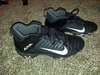 Nike Alpha Fastflex football cleats size 8.5 Black/White | eBay