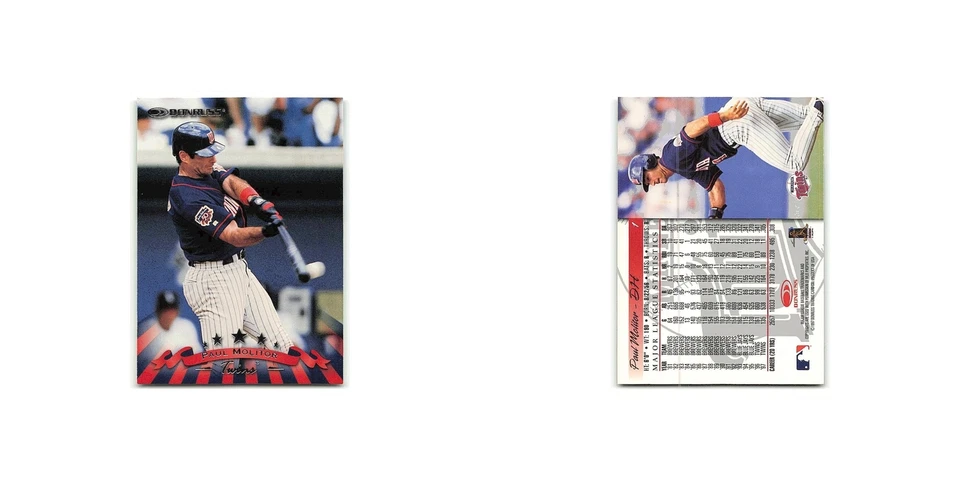 Paul Molitor 1998 Donruss #1 Minnesota Twins Baseball Card NM - Image 3 of 3