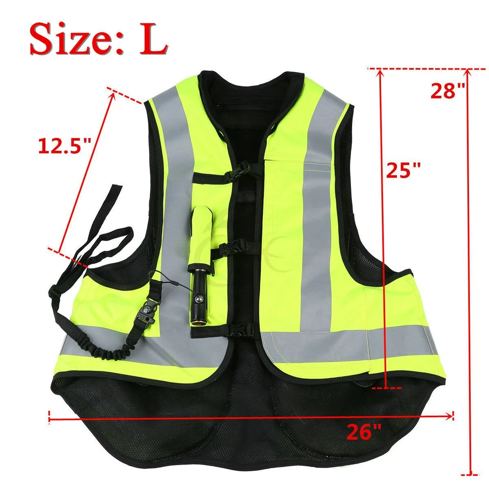 Bolsa de Aire Chaleco Sistema de Protección de Seguridad Inflable Tortuga Moto Chaqueta Talla L Foto 2 de 4