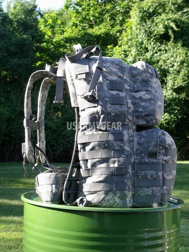COMPLETE Medium Backpack Made n US Army Military ACU MOLLE II Eagle BAE Rucksack - Picture 8 of 9
