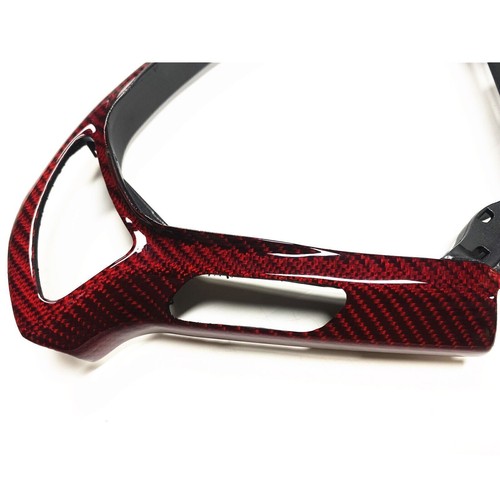 1x ajuste de volante para Infiniti G37 EX37 G25 Q40 13-15 rojo fibra de carbono - Imagen 6 de 10