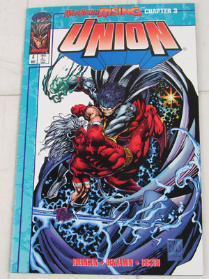Union #4 May 1995 Image Comics with cards
