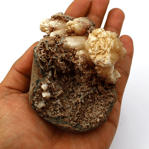 278,7 g Estilbita Natural y Apofilita con Calcedonia en Matriz Decoración Mineral - Imagen 6 de 14