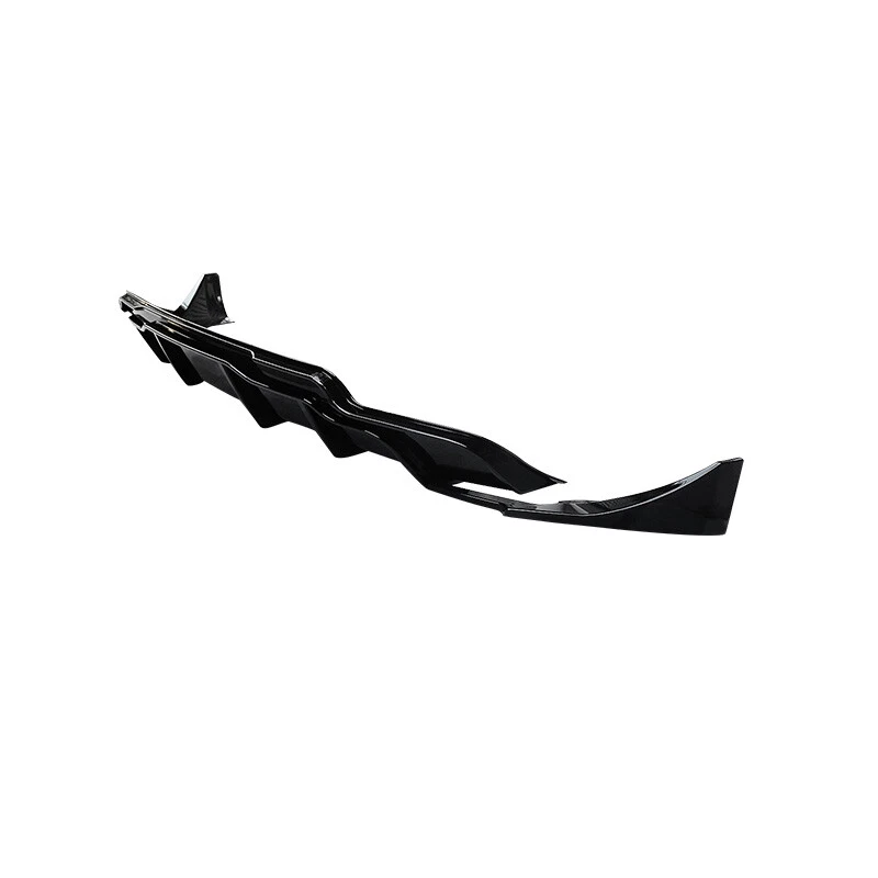 Rear Bumper Lip Diffuser Fits 2017-2023 Tesla Model 3 W/ Aprons 3PCS Gloss Black Foto 4 de 4