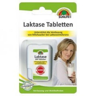 Sunlife Laktase Tabletten 6.000 FCC Klickspender 100Stück