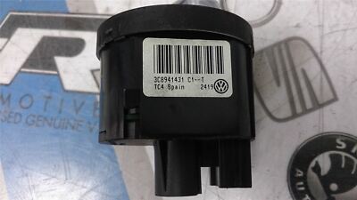 Genuine VW Brushed Alloy Trim Headlight Switch Light Switch - 3C8
