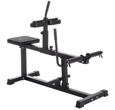 SPORTNOW Beinstrecker & Curlmaschine Platte geladen verstellbar sitzender Beintrainer