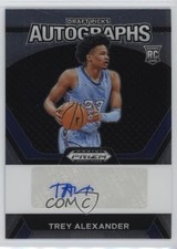 2024-25 Panini Prizm Draft Picks Trey Alexander #DPA-TAX Auto 1u6