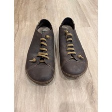 Camper Peu Cami Mens Brown Leather Minimalist Slip On Sneakers 43 17665-011