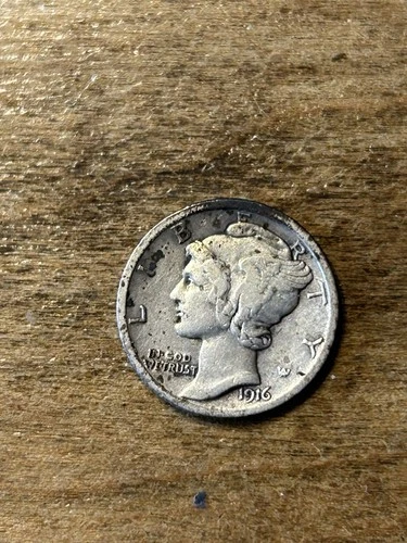 1916 Mercury Dime VF